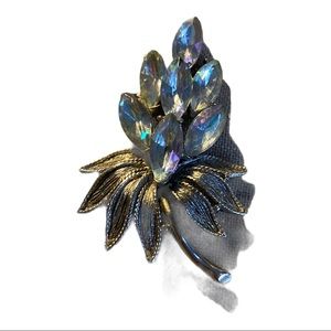 Vintage Brooch Signed Silver Starrs